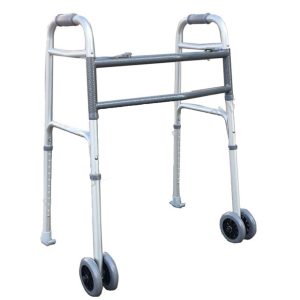 Aluminium Extra-Wide Walker with Wheels