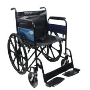Heavy Duty Steel Wheelchair with Double Cross Bar